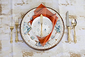 Table setting details in Puerto Vallarta