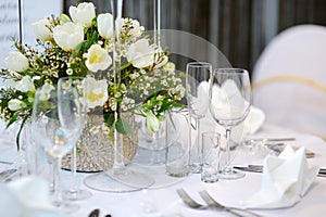 Table setting for an event party