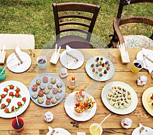 Table Setting Food Celebration Party Concept