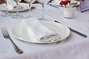 Table Setting with Plate