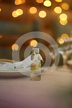 table setting white holiday decoration elegant restaurant