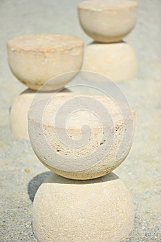 Table of silence by Brancusi - rock sculpture