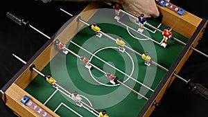 Table soccer above score audio