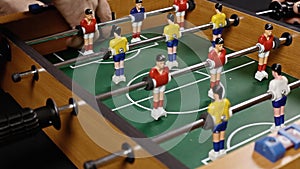 Table soccer angled