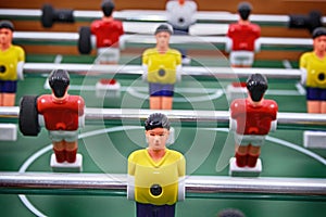 table soccer background