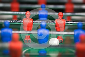 Table soccer player figurines football