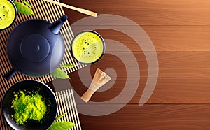 Table Tea Matcha Composition