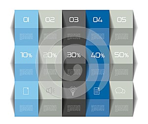 Table template. Schedule table. 3D table. Business table. Brochure table, schedule. Minimalistic table.