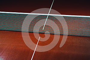 Table tennis blue net