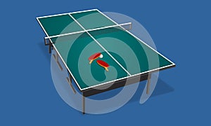 Table tennis complete kits vector design isolated background