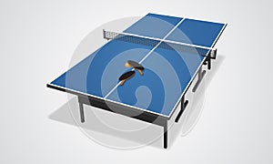 Table tennis kits vector design isolated background