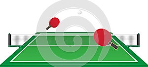 Table tennis ping pong vector illustration