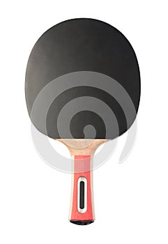 Table tennis racket isolated