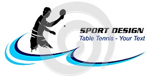 Table tennis sport logo in vector quality.