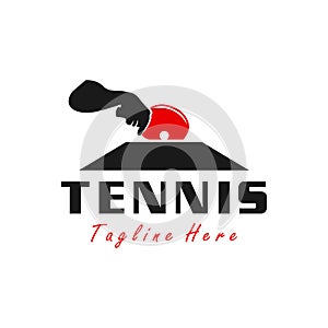 table tennis sport vector illustration logo