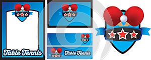 Table tennis template set