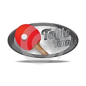 table tennis. Vector illustration decorative design