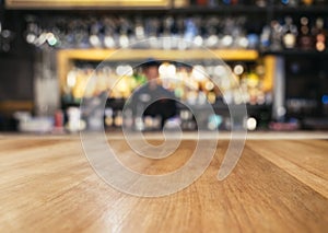 Table top Blur Bartender Bar shelf background Nightlife p