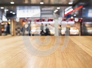 Table Top Blur Retail shop People shopping Background
