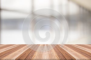 Table top on blurred background