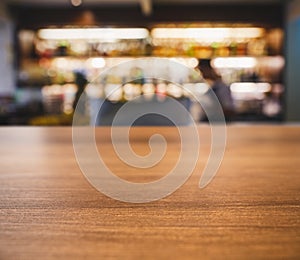 Table top counter Blur People drinking at Bar