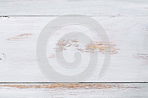 Table top view of bright blue faded wooden texture