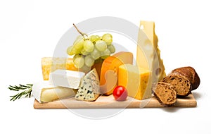 Various Kinds of Cheeses, Cherry Tomatoe, Grape