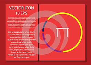 Tableicon vector icon , lorem ipsum Flat design