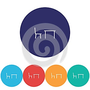 Tableicon vector icon , lorem ipsum Flat design