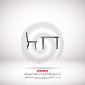 Tableicon vector icon , lorem ipsum Flat design