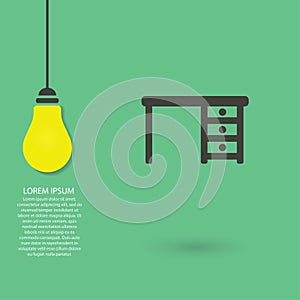 Tableicon vector icon , lorem ipsum Flat design