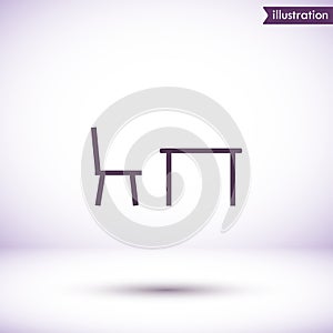 Tableicon vector icon , lorem ipsum Flat design