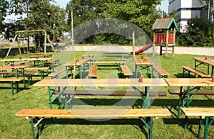 Tables and benches