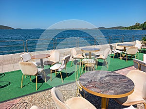 Tables and chairs in Igoumenitsa