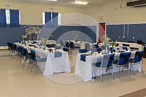 Tables And Chairs Ready For Wedding Reception