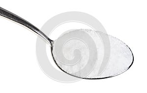 tablespoon with fine ground Sea Salt close up