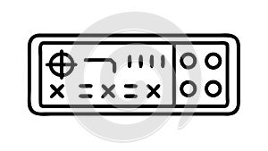 Tablet with Abstract Control Interface, Advanced Tech Display, vector design Generative AI