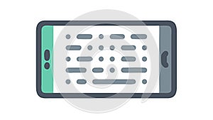 Tablet with Abstract Programming Code: Software Development, vector design Generative AI