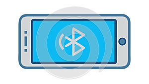 Tablet with Bluetooth Pairing Icon, vector design Generative AI