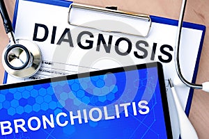 Tablet with Bronchiolitis.