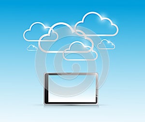 Tablet and computer cloud connection