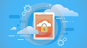 Tablet Computer Cloud Database Lock Screen Data Privacy Protection