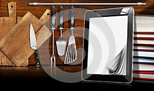 Tablet Computer in the Kitchen