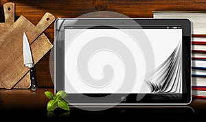 Tablet Computer in the Kitchen