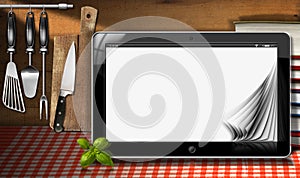 Tablet Computer in the Kitchen