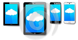 Tablet, Computer, Phone, Cell, Smart, Mobile, Cloud Connection