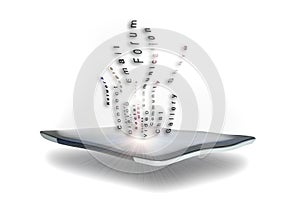 Tablet computer social networking