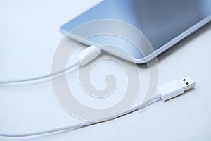 Tablet computer with USB cable