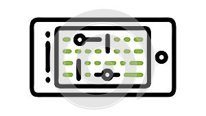 Tablet Data Flow. Digital Information and Network Connections. vector design Generative AI