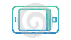 Tablet Device Icon: Portable Computing Digital Content Display, vector design Generative AI photo